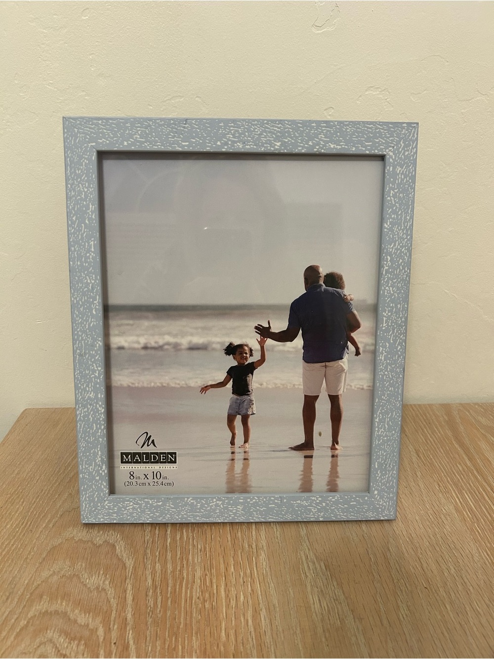 Malden Light Blue Speckled Wood Picture Frame